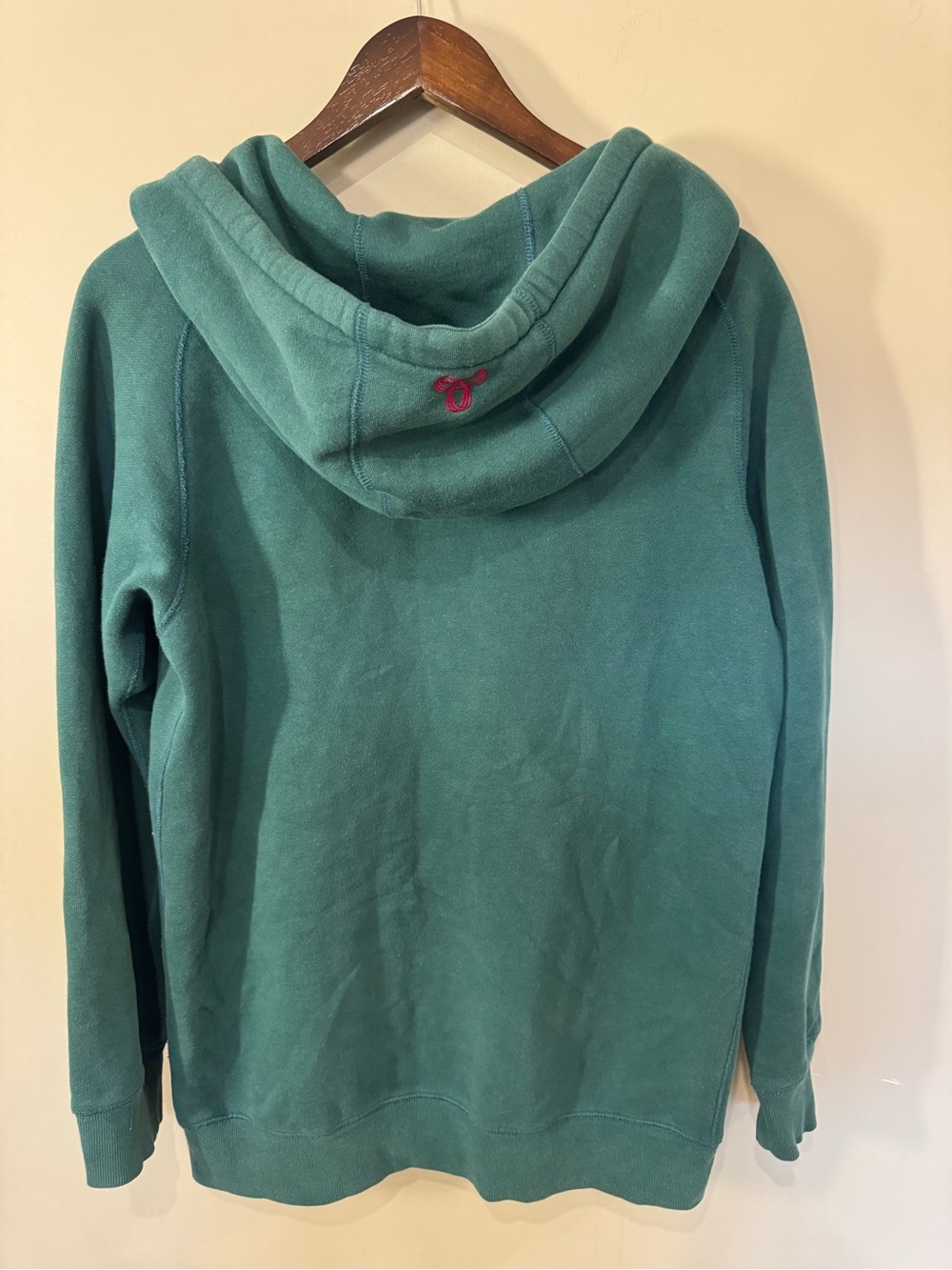 TNA Aritzia Teal Zip-Up Hoodie Women's Large Cozy Fleece Full Zip - Picture 7 of 9